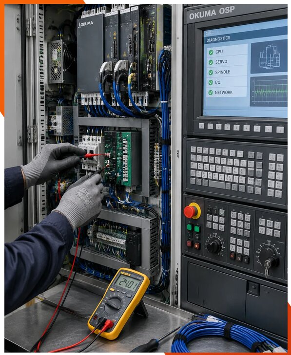 Ремонт систем ЧПУ Okuma OSP в Кимрах